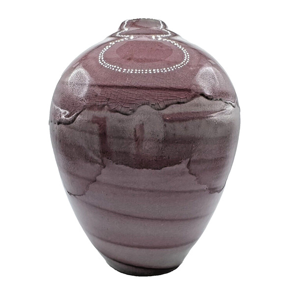 Vintage Vase Contemporary 80s - 90s Art Pottery Large 10 in x 6 In Hand Signed - Picture 4 of 11